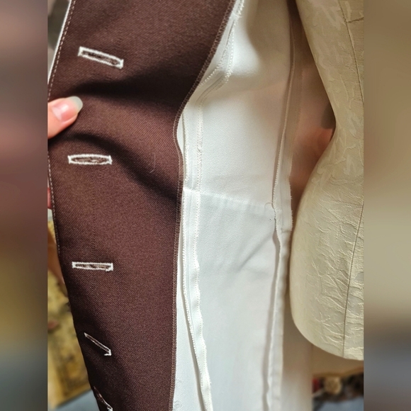 Vintage Handsewn Collared Coat Dress size Medium - Picture 5 of 8